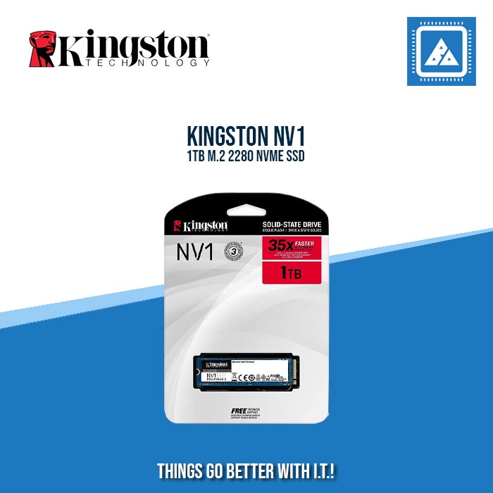 KINGSTON 1TB NV1 M.2 2280 NVME SSD (SNVS/1000G) KINGSTON 1TB NV1 M.2 2280 NVME SSD (SNVS/1000G)